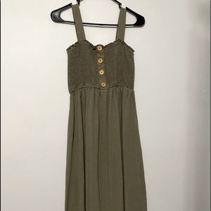 AVA JAMES: Army green sun dress